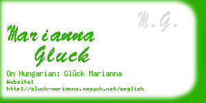 marianna gluck business card