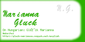 marianna gluck business card